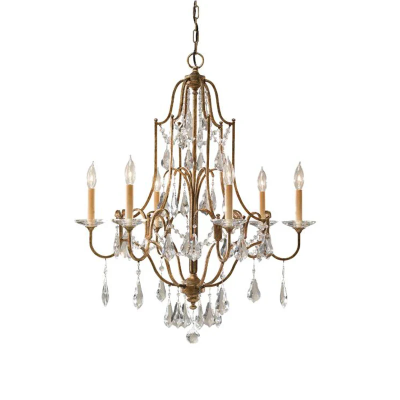 Élégance Gold and Crystal Chandelier (3 Sizes Available) - Image 5