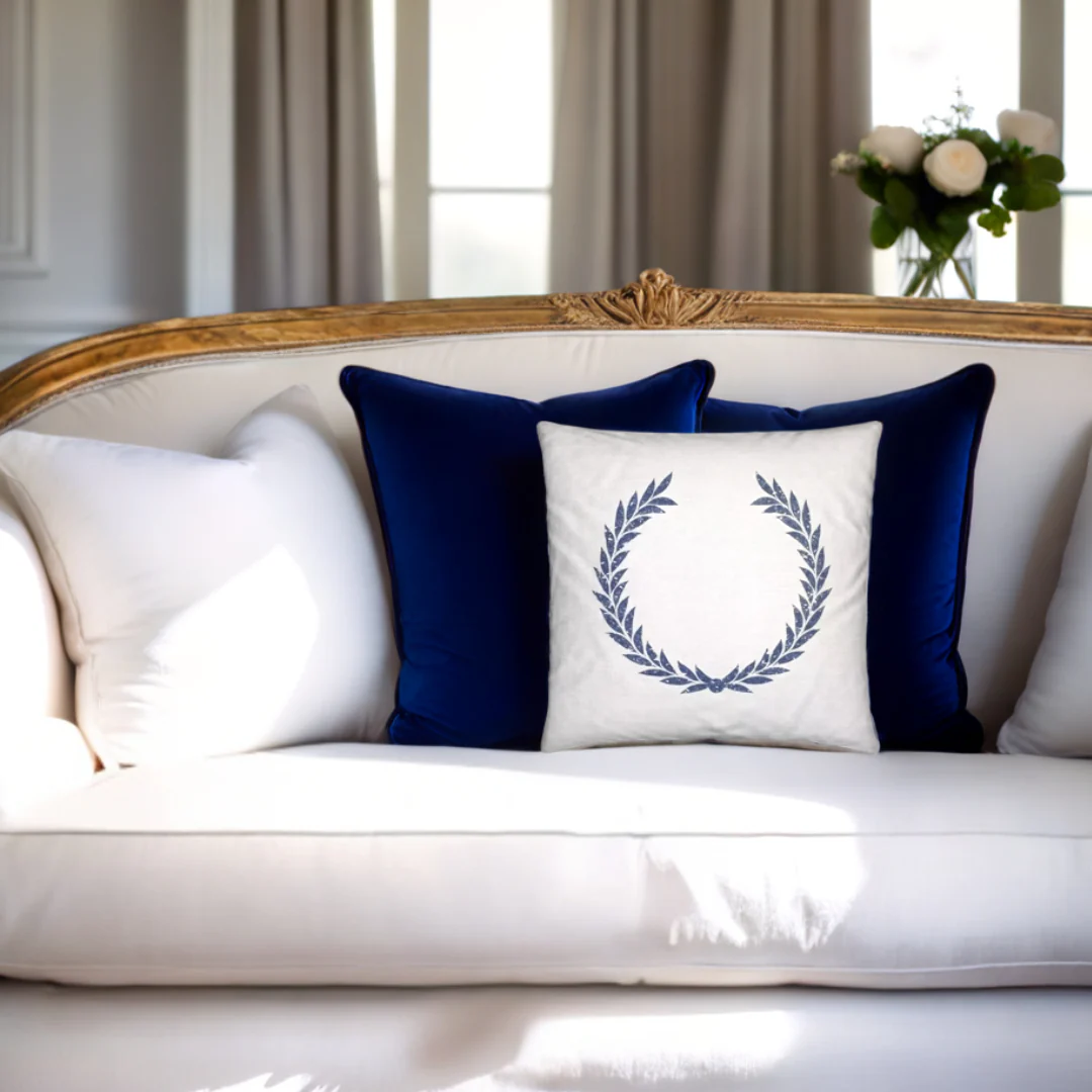 French Provençal Laurel Throw Pillow - Image 2