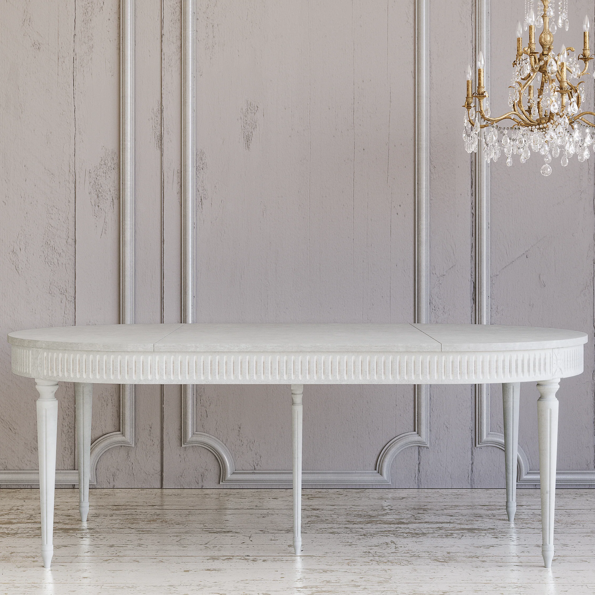 Gustavian Dining Table (Extendable) - Image 10