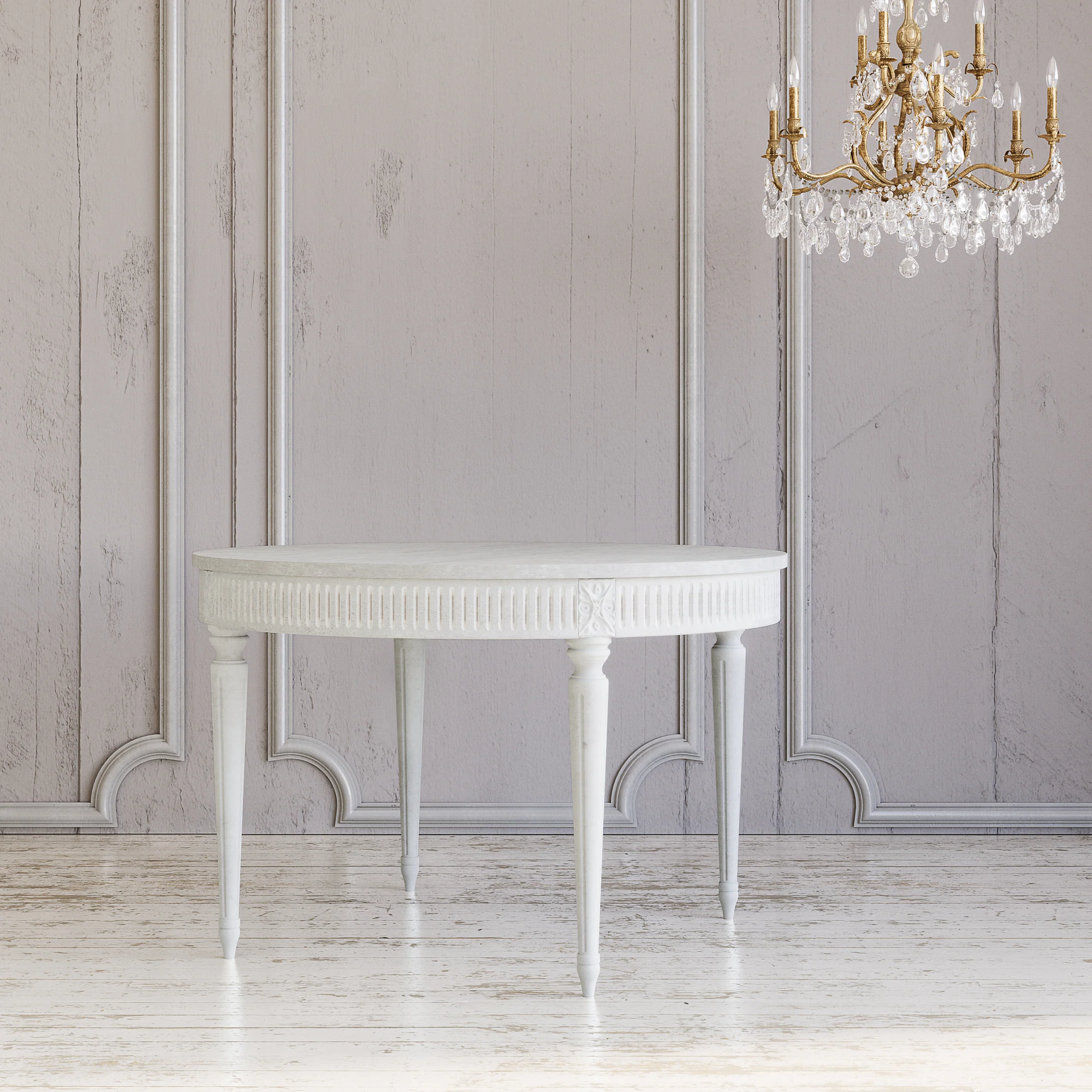 Gustavian Dining Table (Extendable) - Image 11