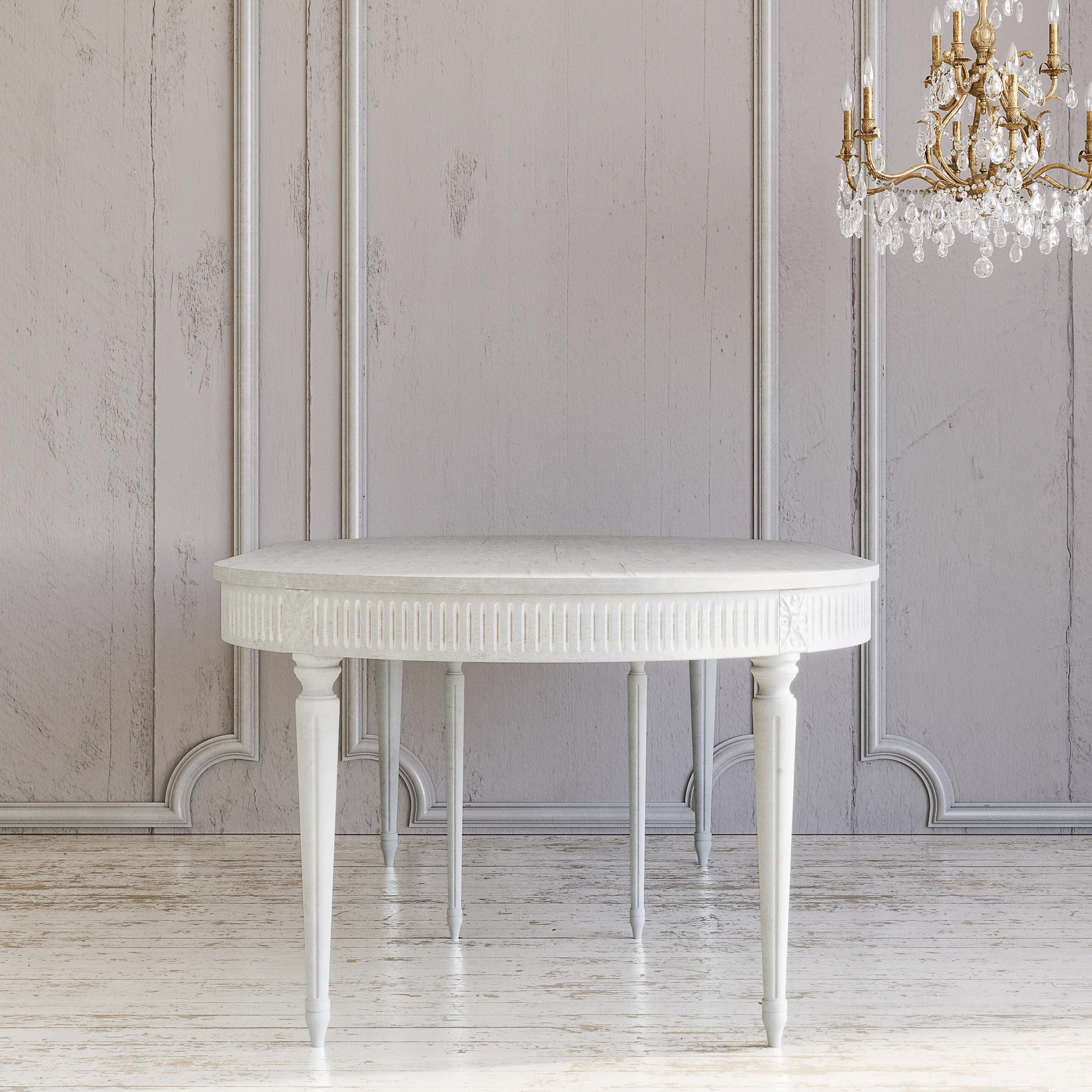 Gustavian Dining Table (Extendable) - Image 4