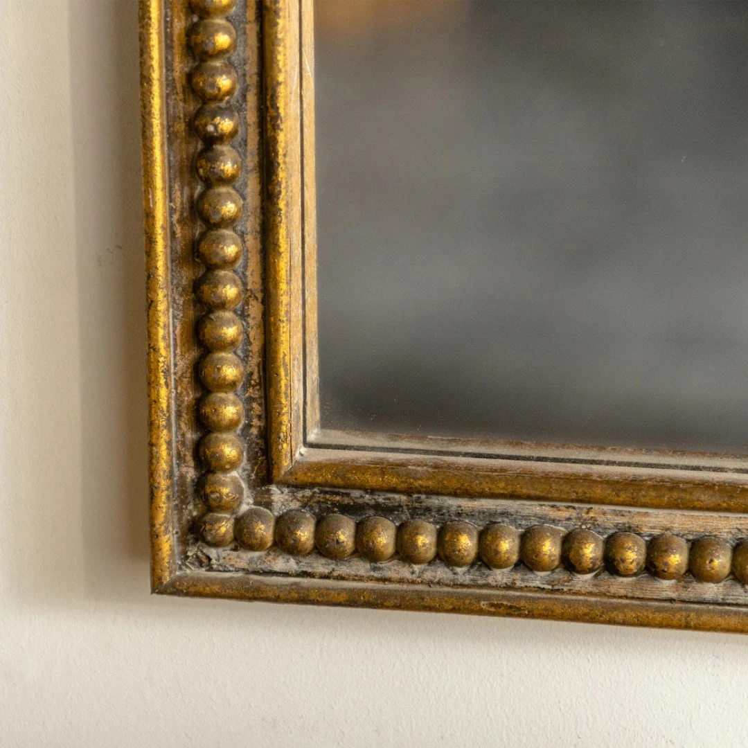 Palais Mirror: French Gilt Gold Mirror With Elegant Details - Image 3