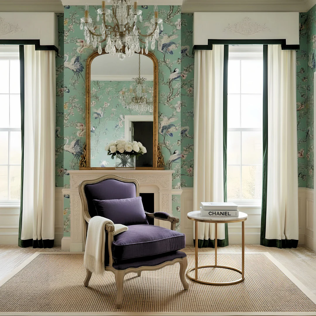 Reims Armchair (Aubergine Velvet) - Image 6