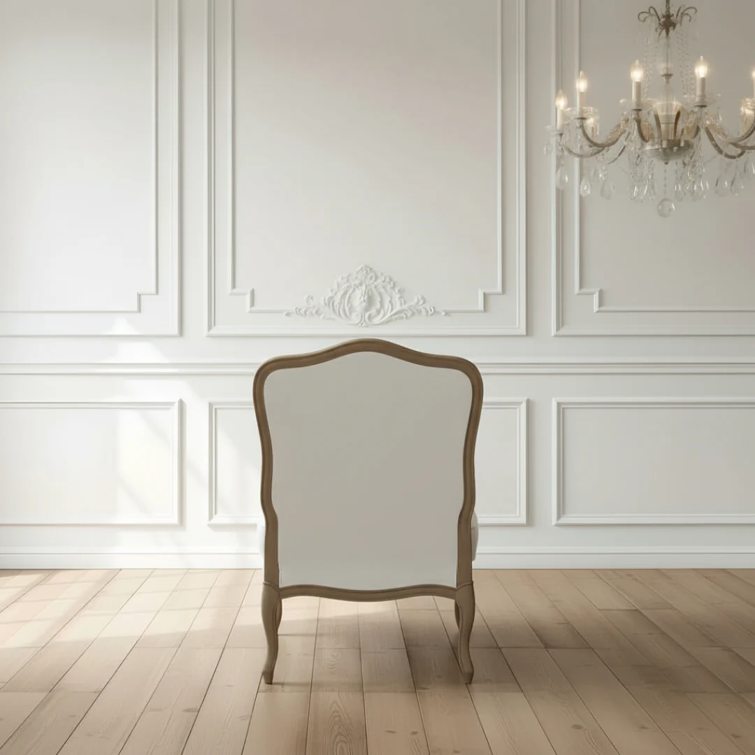Reims Armchair (White Linen) - Image 4