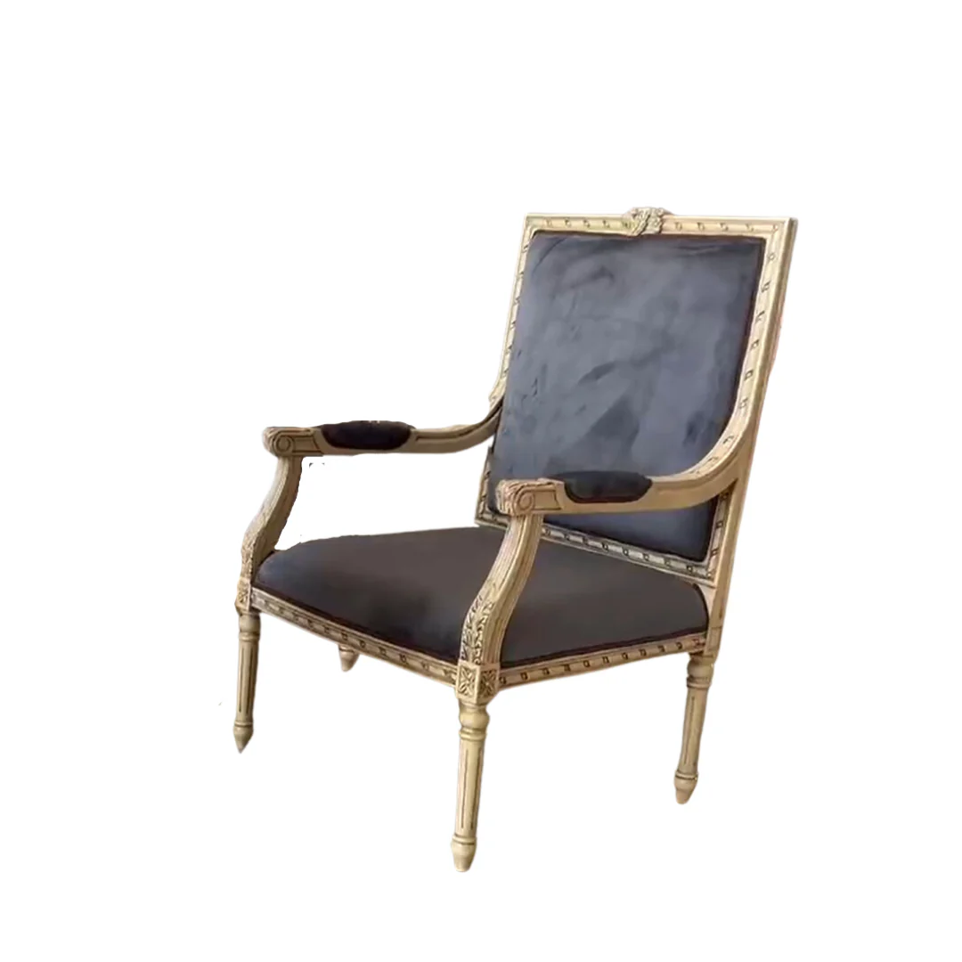 The Élise Armchair (Charcoal Velvet) - Image 5