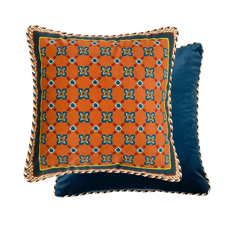 Velvet Quatrefoil Geometric Throw Pillows - Image 7