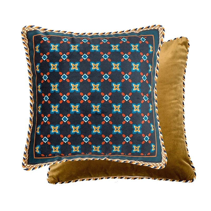 Velvet Quatrefoil Geometric Throw Pillows - Image 8